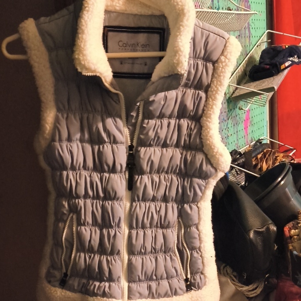 Calvin Klein Performance Gray Puffer Vest